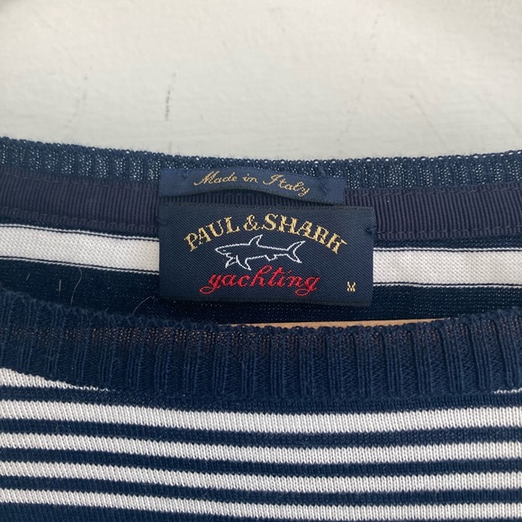 PAUL & SHARK nautical striped cotton shirt, size medium - Picture 2 of 7